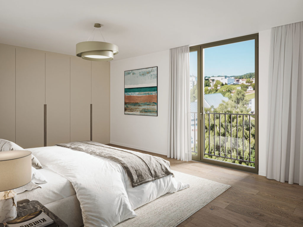 4 exklusive Eigentumswohnungen in Zollikofen - Schlafzimmer_WHG 2