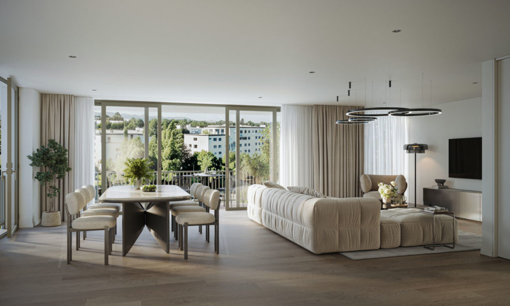 4 exklusive Eigentumswohnungen in Zollikofen - Wohnzimmer_WHG 3