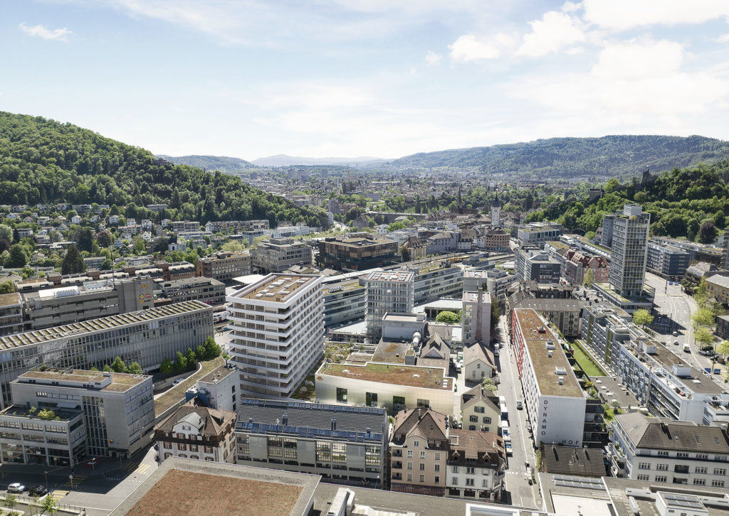 «Müllerbräu Areal» in Baden  - Aussenvisualisierung