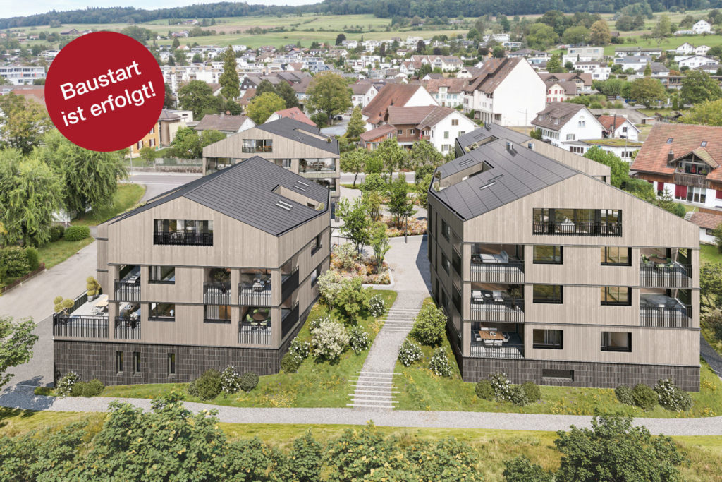 «Bänkliwiese» Oberrohrdorf – Wohnen im Dorfkern - Aussenvisualisierung