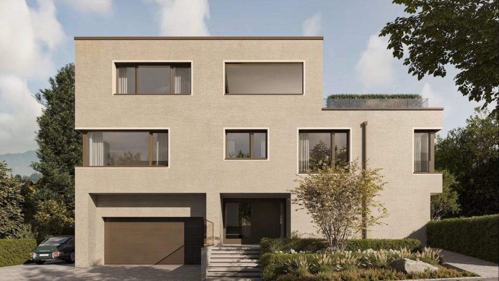 Exklusives Doppeleinfamilienhaus nahe Zugersee - Visualisierung