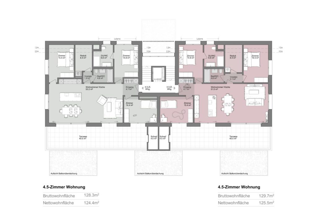 Moderne Eigentumswohnungen in Hombrechtikon - Dachgeschoss