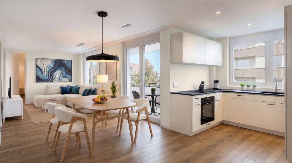 Erstbezug an erhöhter Lage in Zürich-Wipkingen - p1348_Innen_Wohnzimmer