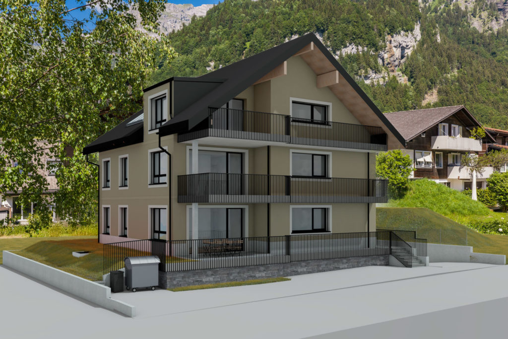 Neubau-Ferienwohnung am Fuss des Titlis - Visualisierung 1