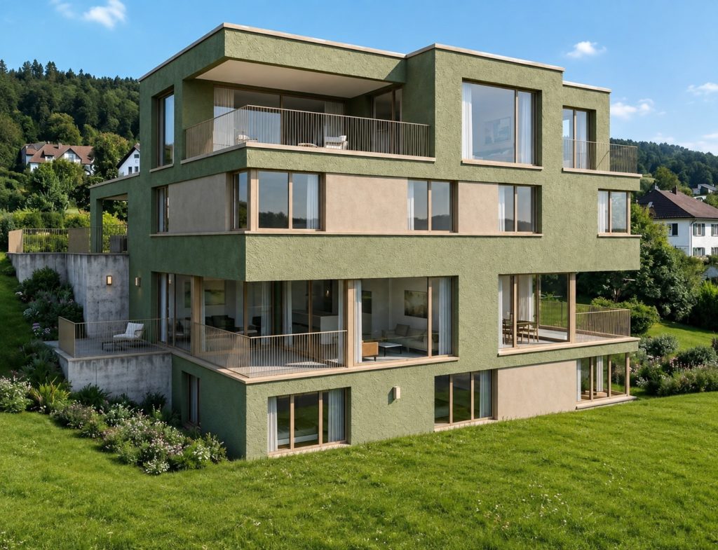 Mehrfamilienhaus mit nur drei Einheiten in Elsau - Visualisierung_Neubau_Elsau