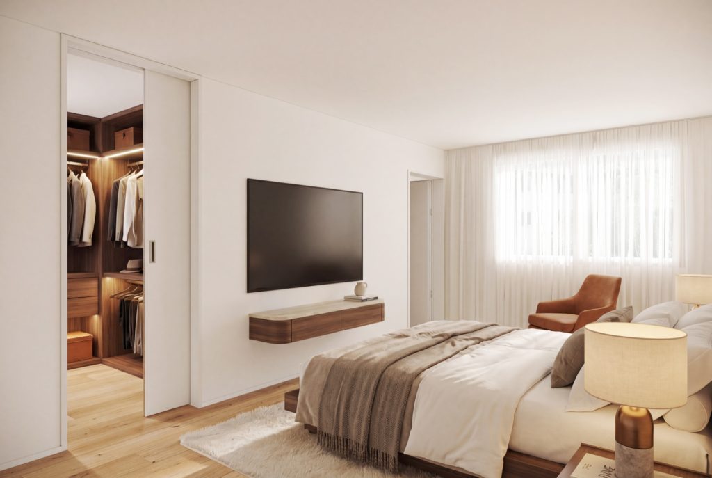 Seelinie 11 – Exklusives Wohnen mit Seeblick - seelinie11-st-niklausen-erdgeschoss-schlafzimmer-ankleide