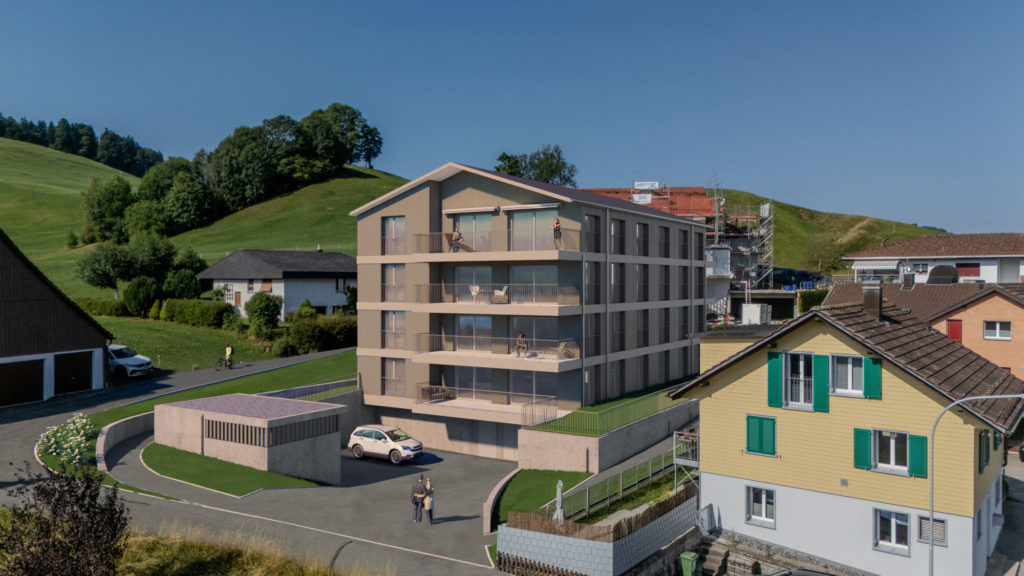 5 attraktive Eigentumswohnungen in Einsiedeln - 260814 Ansicht Vorne