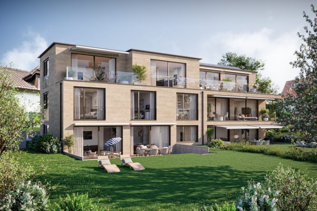 Grosszügige 5.5-Zimmer-Garten-Maisonette in Wallisellen - 6a96a213c7b2caf4cb3dbf2c_Aussen_Kam_1_V6_4K-p-2000