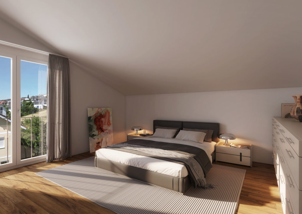 Johanniterhof Hohenrain – neue 5½-Zimmer-DEFH - Schlafzimmer