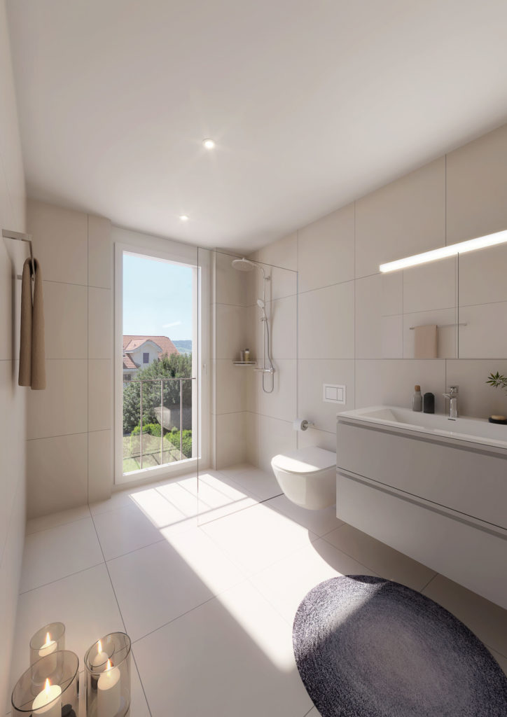 Johanniterhof Hohenrain – neue 5½-Zimmer-DEFH - Dusche