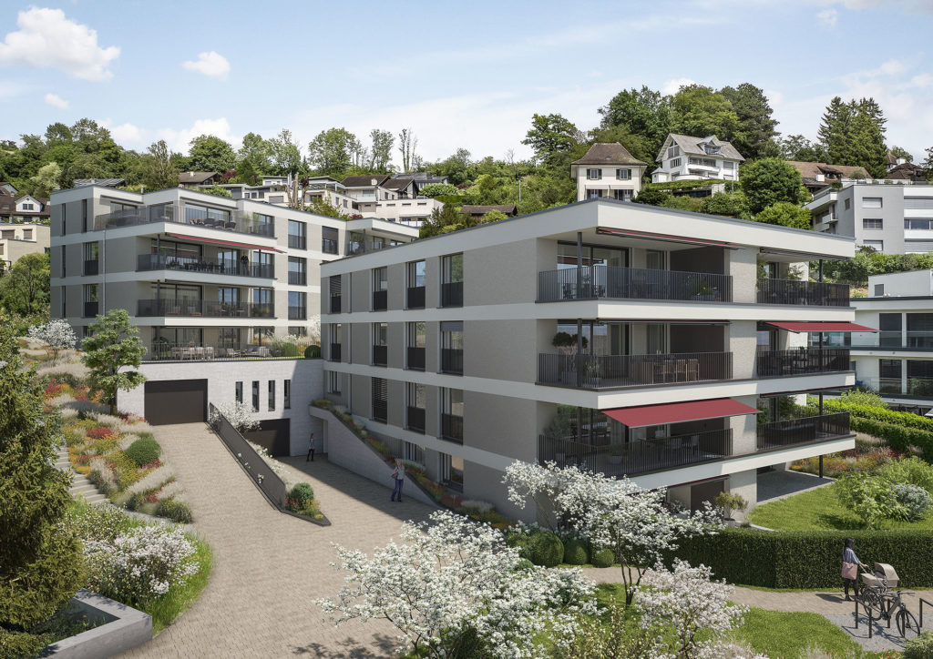 Eigentumswohnungen in Meilen mitten im Dorf - Swiss Interactive Visualisierung