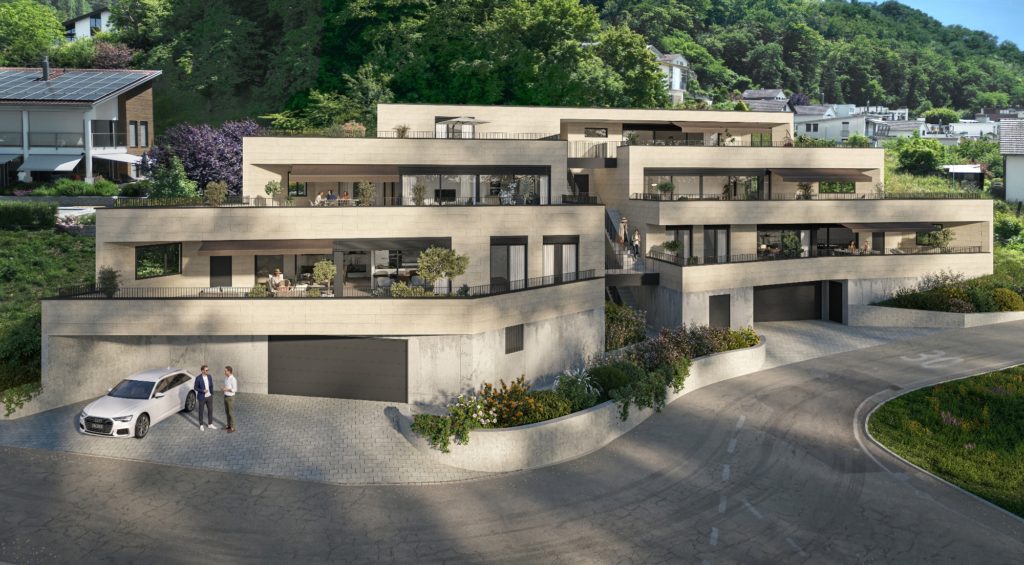 Exklusive Terrassenwohnungen in Klingnau - Klingnau_Aussen_03-08