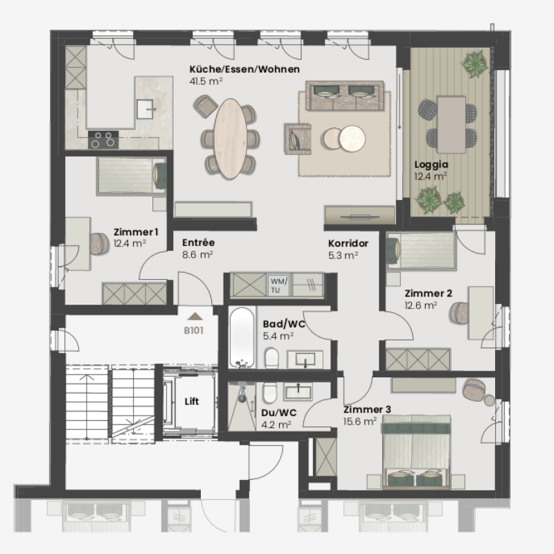 BAUSTART ERFOLGT! Landwohnen in Stadtnähe: Neubauwohnungen im Herzen des Dorfes - Bild 1
