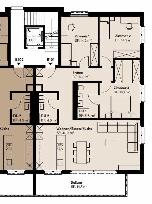 Ruhe, Sonne und Weitblick: komfortables Neubauwohnen «i de Breiti» - Bild 5