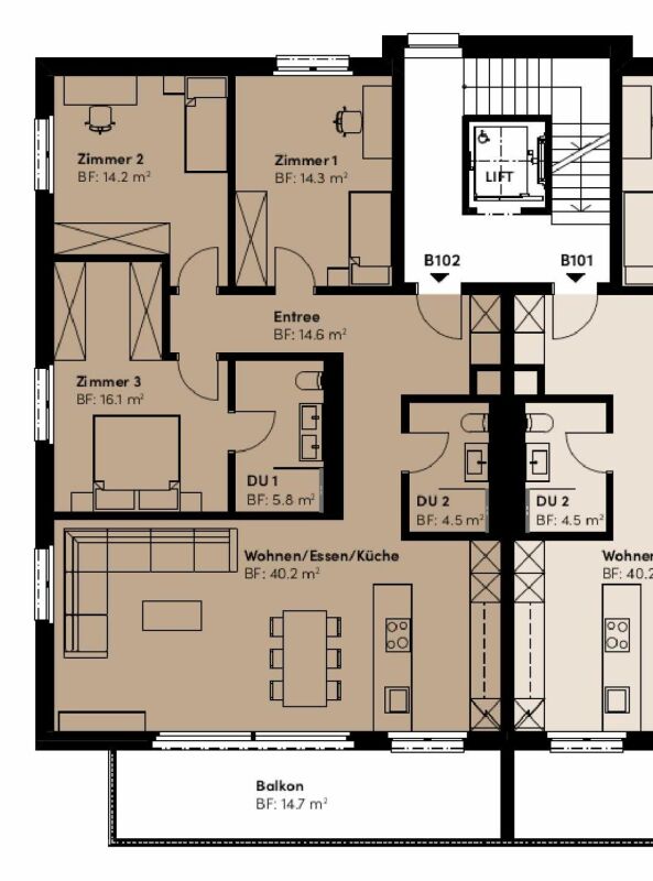 Ruhe, Sonne und Weitblick: komfortables Neubauwohnen «i de Breiti» - Bild 6