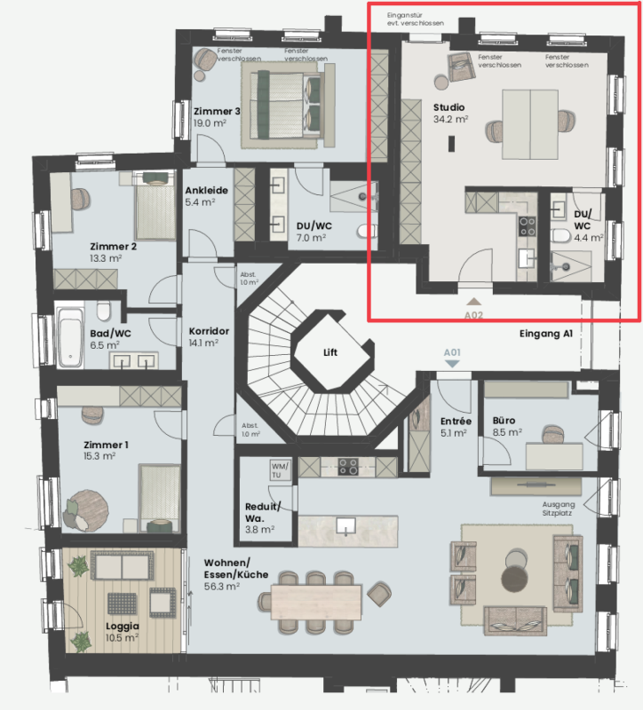 BAUSTART ERFOLGT! Landwohnen in Stadtnähe: Neubauwohnungen im Herzen des Dorfes Wermatswil - Bild 4