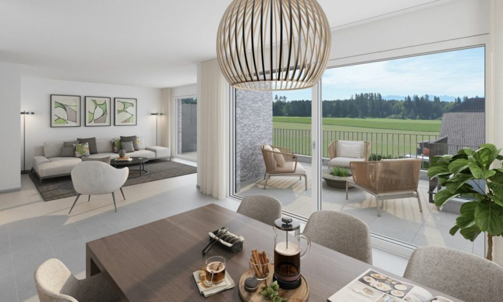 BAUSTART ERFOLGT! Ruhe, Sonne und Weitblick: komfortables Neubauwohnen «i de Breiti» -  Bild 3