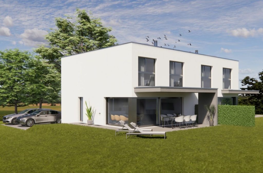 Neubau-Hausteil mit hochwertigem Ausbau, Garten & Cheminée – Ihr neues Zuhause ab August 2025! - Bild 1