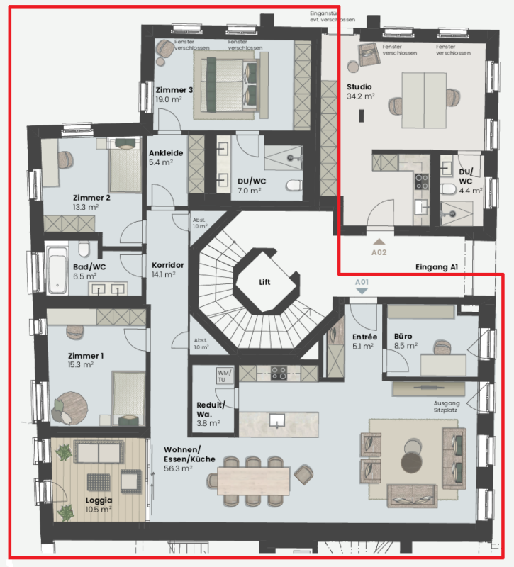 BAUSTART ERFOLGT! Landwohnen in Stadtnähe: Neubauwohnungen im Herzen des Dorfes Wermatswil - Bild 7