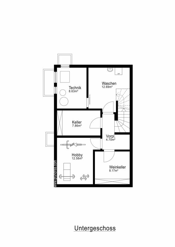 Neubau-Hausteil mit hochwertigem Ausbau, Garten & Cheminée – Ihr neues Zuhause ab August 2025! - Kellergeschoss