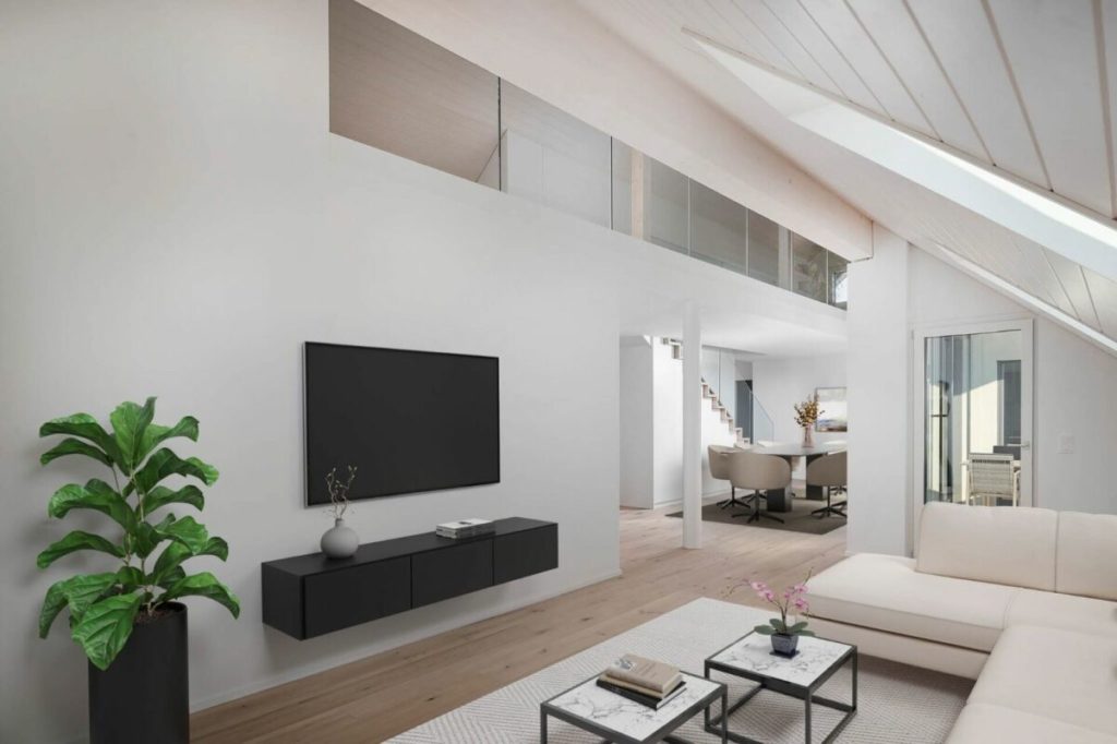 Maisonette-Dachwohnung mit Seesicht - Wohnen über den Dächern von Männedorf - Bild 6