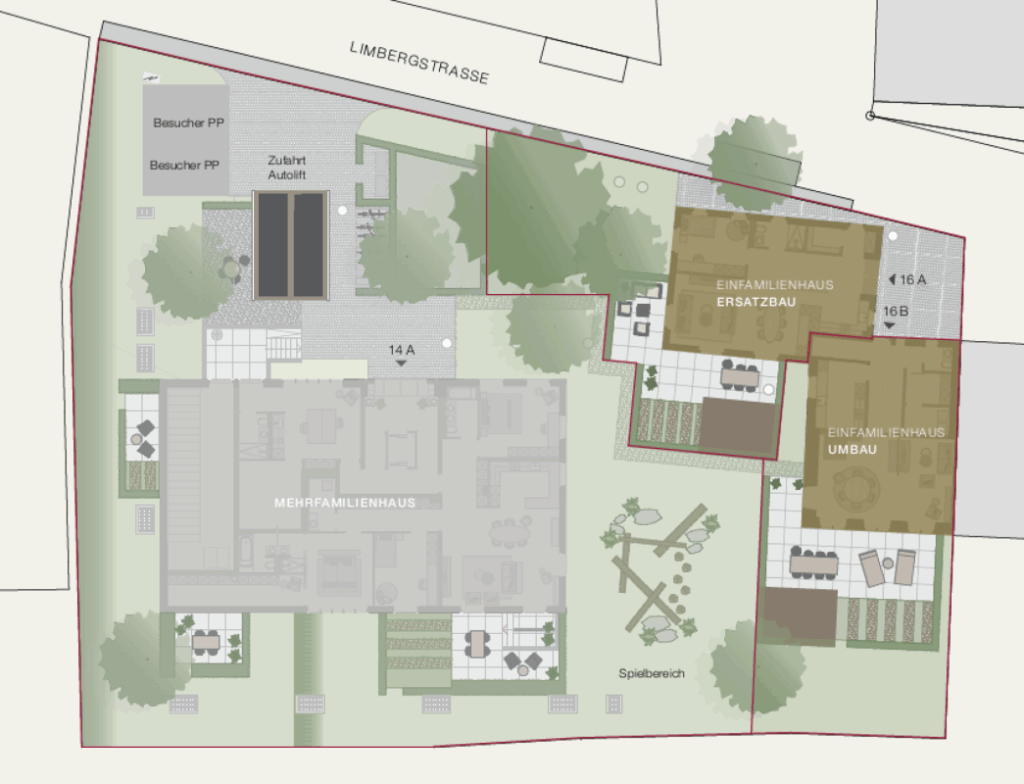 Exklusive 4½-Zimmer-Dachwohnung in idyllischer Lage oberhalb von Küsnacht - Situationsplan
