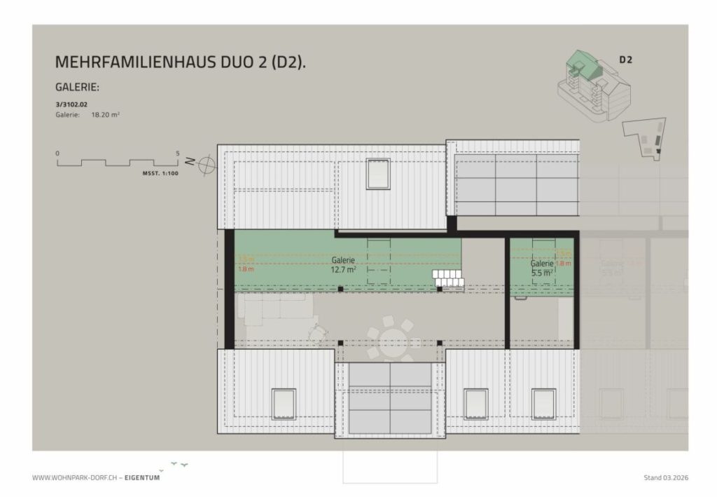 WOHNPARK DORF - 4.5-Zimmer-Dachwohnung -  Bild 5