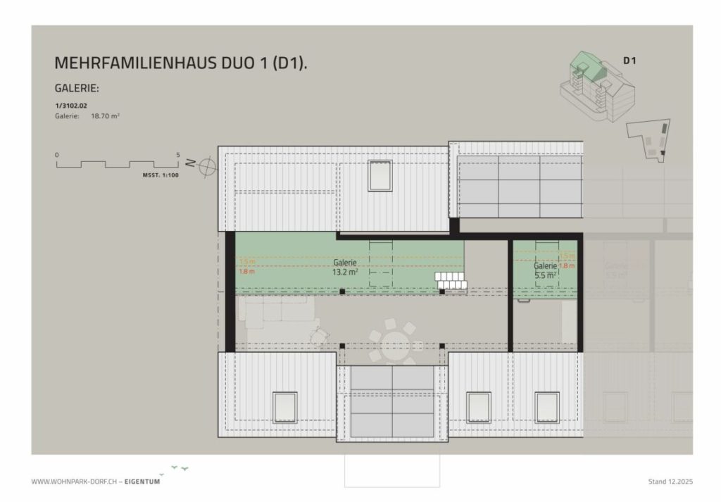 WOHNPARK DORF - 4,5-Zimmer-Wohnung im Dachgeschoss - Bild 7