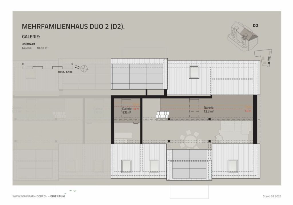 WOHNPARK DORF - 4.5-Zimmer-Dachwohnung -  Bild 5