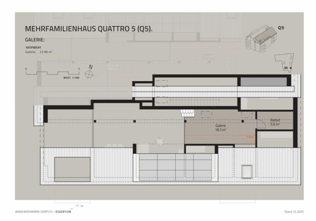 WOHNPARK DORF - 4,5-Zimmer-Wohnung im Dachgeschoss -  Bild 8