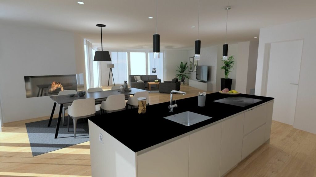 Wohnung im EG mit ca. 209 m2 Nettowohnfläche, ca. 104 m2 Terrasse, See- und Bergpanorama - Bild 1