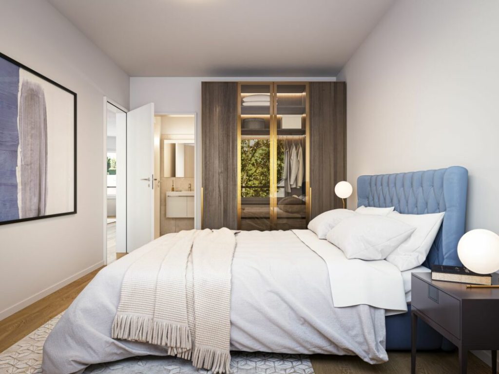 Empfangen Sie Ihre Gäste grosszügig - 4.5 Zimmer-Neubauwohnung im Lindenpark - Schlafzimmer
