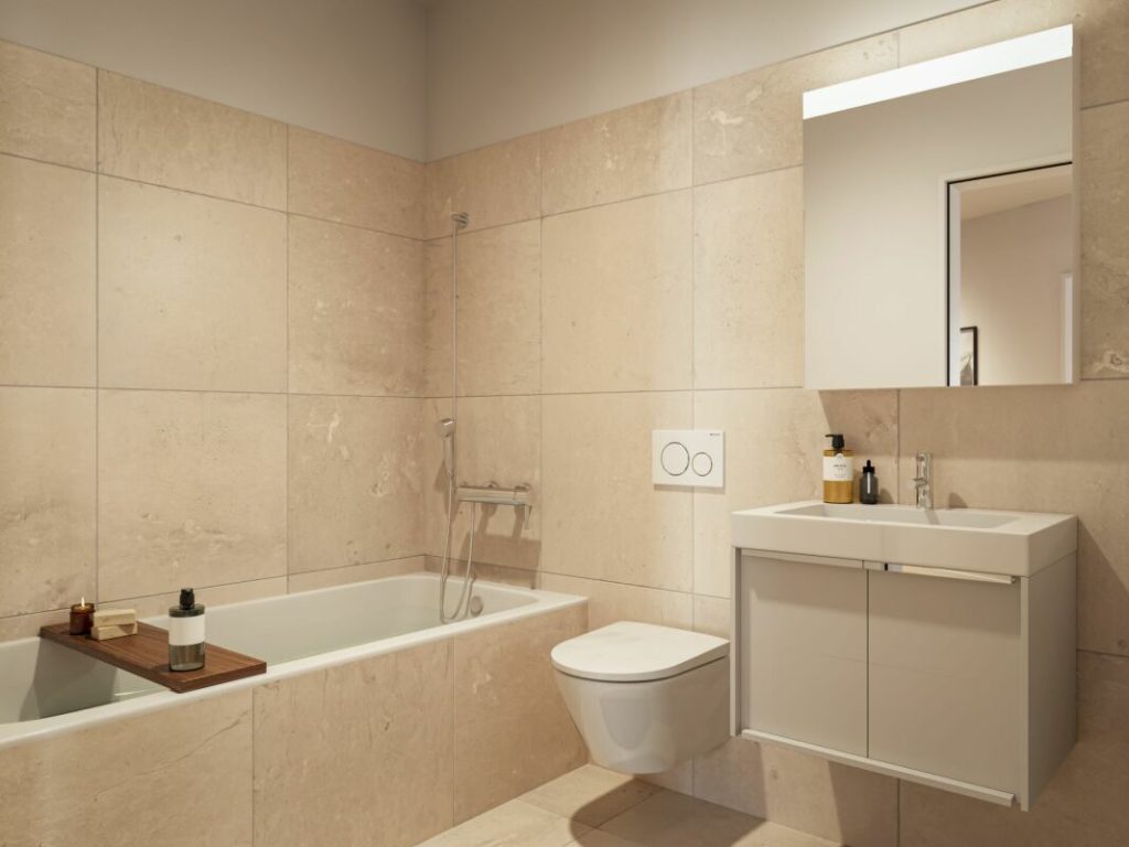 Empfangen Sie Ihre Gäste grosszügig - 4.5 Zimmer-Neubauwohnung im Lindenpark - Bad