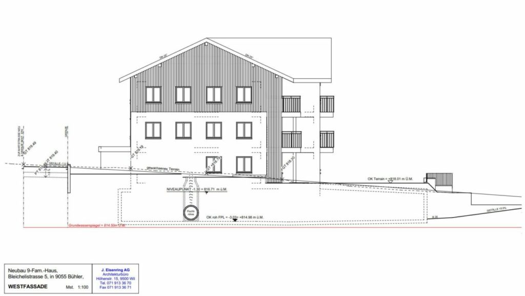 Zu verkaufen an der Bleichelistr. 5 im Bühler, bei Teufen: 3.5 Zimmer Erstbezugswohnung mit grosszügiger Einteilung im 1.OG. - Bild 16