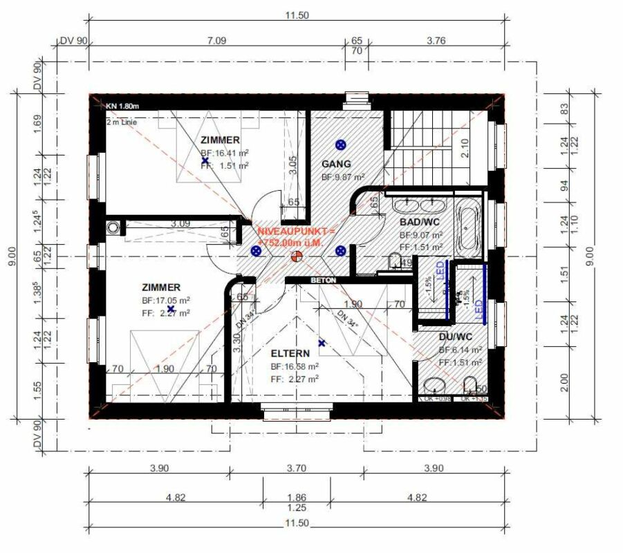 Zu vermieten per 1. Juli 2026, neues freistehendes 6½ Zi.-EFH, mit Doppelagarage, am Vorderen Rebweg 1 in 9534 Gähwil. Grosszügige Raumeinteilung mit 190 m2 Wfl. - Bild 5