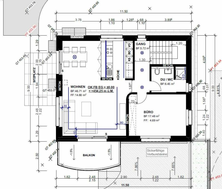 Zu verkaufen bei 8556 Wigoltingen, neues freistehendes 6½ Zi.-EFH am Südhang, an ruhiger, sonniger Lage mit Weitsicht /Massivbau ! - Bild 4