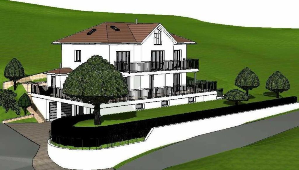 Zu vermieten in Mammern: Freistehendes 6½ Zi.-EFH mit Lift; unverbaubarer Hanglage und Sicht auf See ! - Bild 1