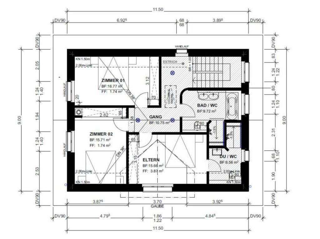 Zu verkaufen bei 8556 Wigoltingen, neues freistehendes 6½ Zi.-EFH am Südhang, an ruhiger, sonniger Lage mit Weitsicht /Massivbau ! - Bild 7