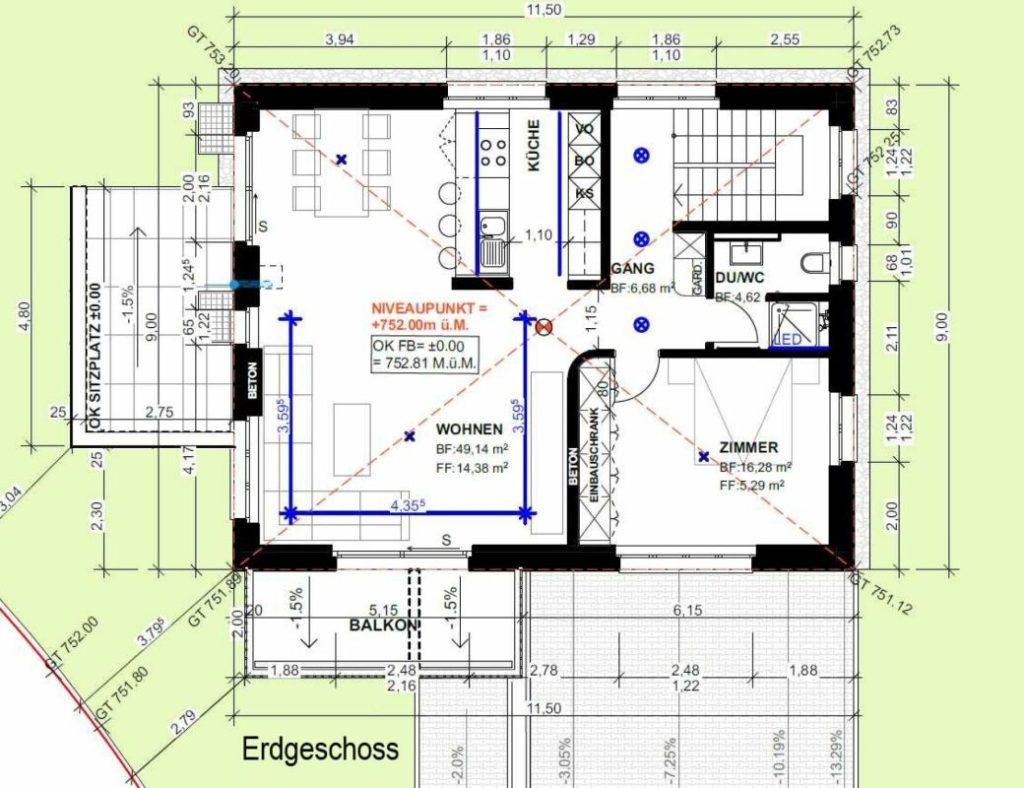 Zu vermieten per 1. Juli 2026, neues freistehendes 6½ Zi.-EFH, mit Doppelagarage, am Vorderen Rebweg 1 in 9534 Gähwil. Grosszügige Raumeinteilung mit 190 m2 Wfl. - Bild 4