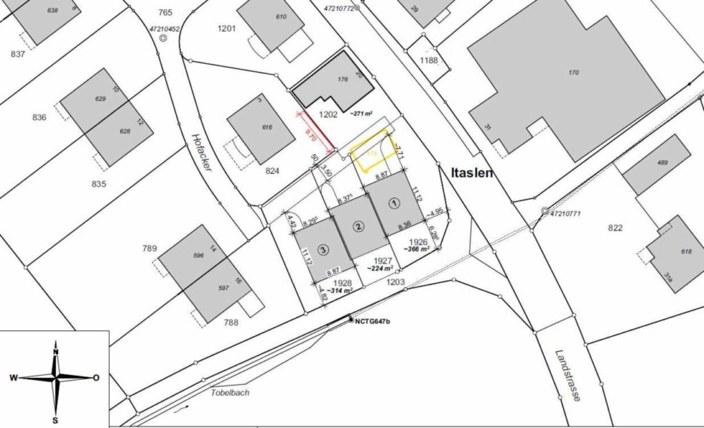 Zu verkaufen in 8362 Itaslen bei Balterswil, neues 5½ Zi.-EFH, an unverbaubarer Lage angrenzend an Landwirtschaftszone, mit Weitsicht auf Wiese ! -  Bild 2
