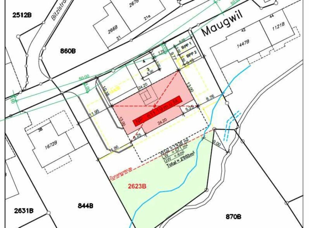 Zu verkaufen 3½ Zi.-Whg., an der Maugwilerstrasse 40 in 9552 Maugwil /103 m2 Wohnfläche /Steuerfuss 9500 Wil, naturverbundene Lage ! - Bild 2