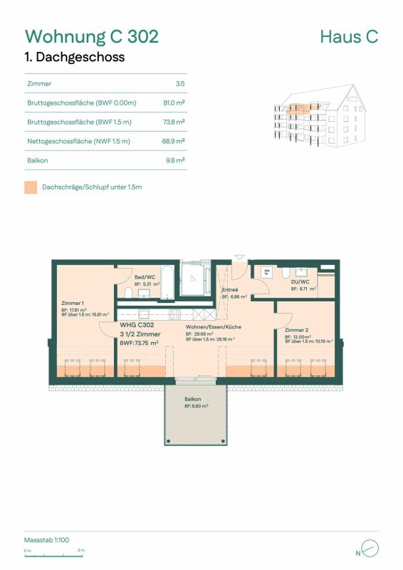 Helle 3.5-Zimmer-Wohnung - Wohnambiente und Gemütlichkeit -  Bild 7