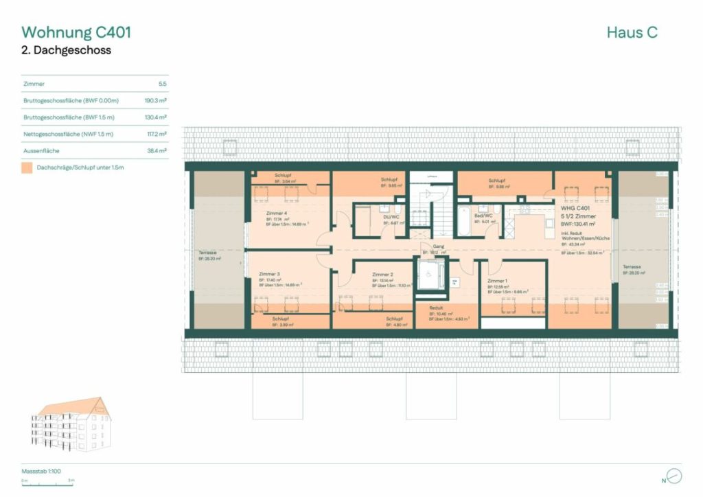 Exklusive 5.5-Zimmer- Dachwohnung mit direktem Liftzugang -  Bild 6