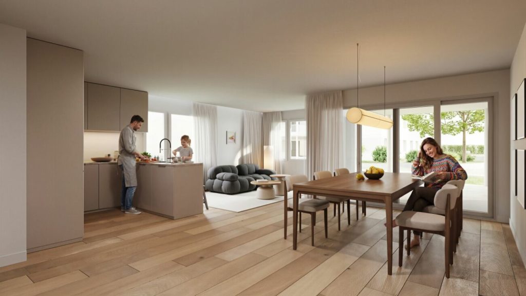 Helle 4.5-Zimmer Gartenwohnung mit Sitzplatz und Garten - Bild 1