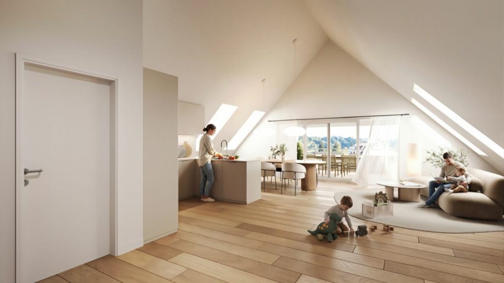 Exklusive 5.5-Zimmer- Dachwohnung mit direktem Liftzugang - Bild 1