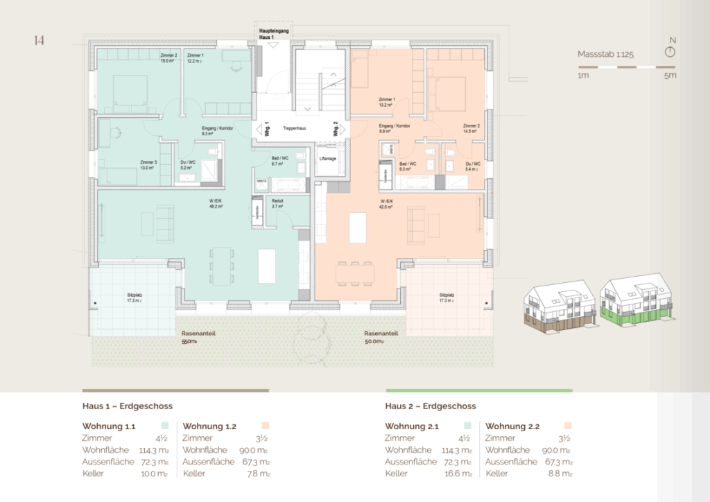Sarmonie - Wo Harmonie lebt - 4.5 Zimmer Gartenwohnung 1.1 -  Bild 13