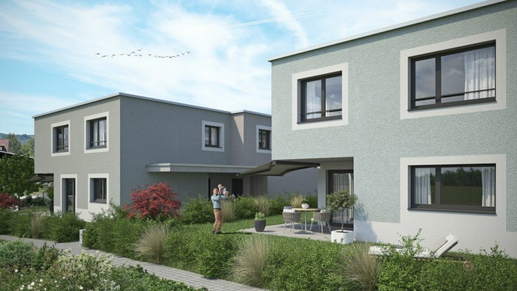 Seengen: 4 Einfamilienhäuser mit Garten und Tiefgarage, EFH 4 - Bild 1