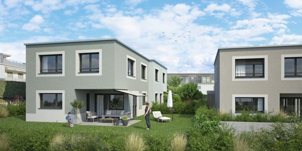 Seengen: 4 Einfamilienhäuser mit Garten und Tiefgarage, EFH 3 - Bild 1