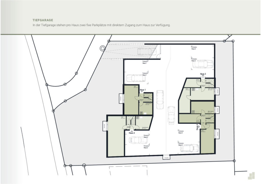 4-Viertel Seengen: 4 Einfamilienhäuser mit Garten und Tiefgarage, EFH 3 - Bild 7