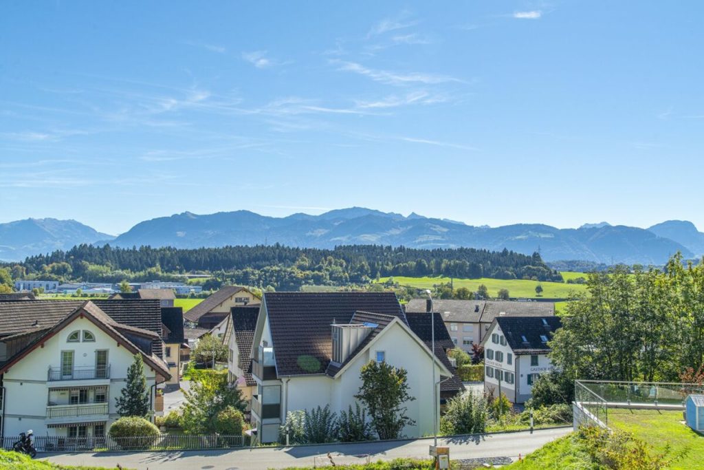 4.5 Zimmer-Neubau Eigentumswohnung (W1) - Aussicht Richtung Süden